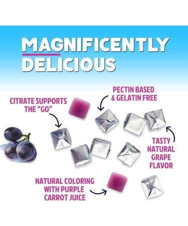 Magnesium Citrate Chews Supplement - Improved Vegan Formula - High Absorption Magnesium Gummies Supplement Vegan Mag Citrate Soft Chews Gummy for Adults - Non-GMO Delicious Grape-Flavor - 60 Gummies - Buy Online on GoSupps.com