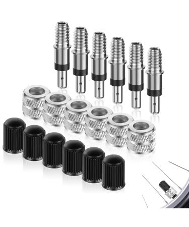 6 pieces of bicycle valve replacement set Dunlop valve insert with seal German bicycle valve bicycle accessories bicycle valve adapter for DV/NV/BV Bike Valve