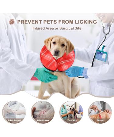 Lyneun Inflatable Breaker Crane for Dogs & Cats | Adjustable Leak-Proof Collar | Soft Red Design for Ultimate Comfort - Buy Online on GoSupps.com