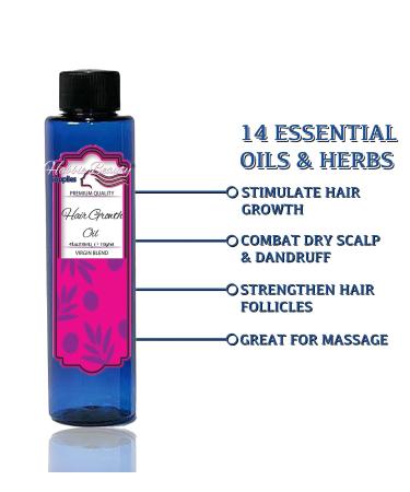 Vegan Hair Growth Oil by Habbie Beauty Supplies - Natural 4C Hair Care | Long Hair | 100% Natural Ingredients - Buy Online on GoSupps.com