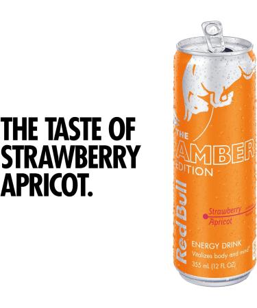 Red Bull Energy Drink Amber Edition Strawberry Apricot 12 fl oz (24 Pack) - Buy Online on GoSupps.com