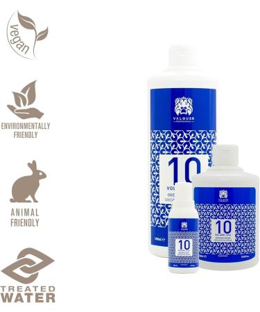 Valquer Oxygenated Stabilized Cream 10 Volume (3%) - Permanent Hair Colour - Professional Hairdressing Use - Vegan Emulation - 500ml - Buy Online on GoSupps.com