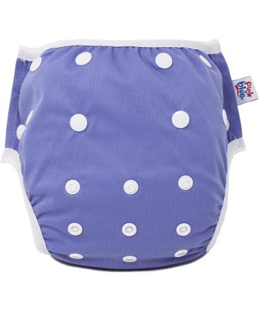Pink & Blue swimming diaper swimming trousers Baby and reusable swimming trunks for boys and girls (4.5-16 kg or 7-20.5 kg) gently for the fur (violet-l) violet l (1 Pack)