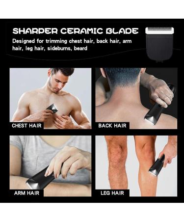 Mens Trimmer Ergonomic Beard ShaverPortable Men Intimate Hair Trimmer with LCD Digital Display for Face Nose Ears Legs Arms Head and Intimate Zone Care - Buy Online on GoSupps.com