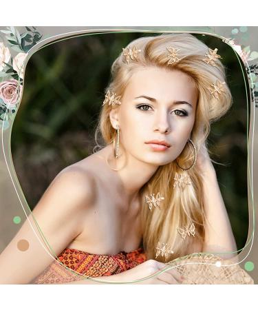 12 Pieces Rose Gold Butterfly Hair Clips - Cute Metallic Hair Barrettes for Women and Girls - Buy Online on GoSupps.com