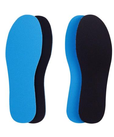 Amitataha 2 Pairs Breathable Insoles  Super-Soft  Sweat-Absorbent  Double-Colored and Double-Layered Shoe Inserts of Foam That Fit in Any Shoes (Blue/Black  5-6.5 Women/4-5.5 Men) Blue/Black 5-6.5 Women/4-5.5 Men