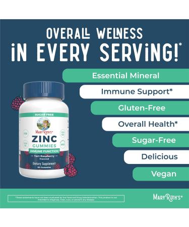 MaryRuth Organics Zinc Gummies (Tart Raspberry) & Vitamin D3+B12 Gummies (Strawberry) | Clean Label Project Verified | Vitamins for Immunity & Joint and Bone Health | Vegan Non-GMO No Gelatin - Buy Online on GoSupps.com