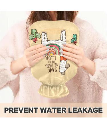 Llama Hot Water Bottle 1L - BPA Free Small Hot Water Bag for Pain Relief | Ideal for Bed Hands & Feet - Buy Online on GoSupps.com
