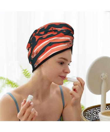 Buy Salmon Coral Velvet Dry Hair Cap | Unisex Towel Wrap for Bathroom Pool Beach - Perfect Accessory for All - Buy Online on GoSupps.com