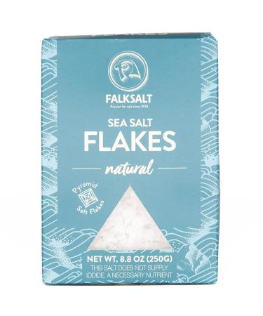 FALKSALT | Cyprus Organic Sea Salt Flakes, 8.8oz Box | Gourmet Flakey Sea Salt