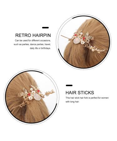 Soimiss Golden Hair Clip | Chinese Hairpin & Knot Stick | Bridal Phoenix Crown Hair Accessory - Shop Internationally! - Buy Online on GoSupps.com