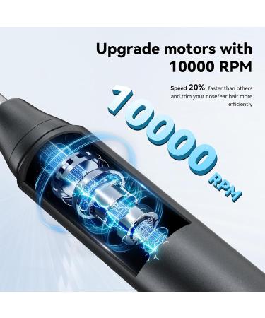 Nose Hair Trimmer for Men & Women | Rechargeable Painless Ear & Eyebrow Clippers | Dual Edge Blades Grooming Kit - Electric Beard & Body Care - Buy Online on GoSupps.com