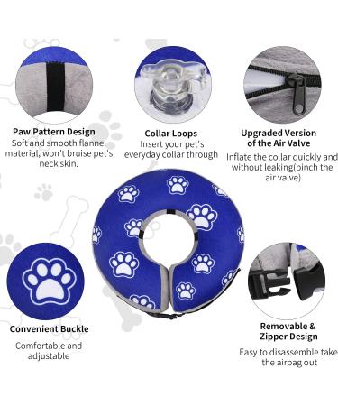 FWLWTWSS Inflatable Protective Dog Collar - Adjustable Buckle for Recovery | XL Neck 45.7cm-63.5cm - Comfortable & Leak-proof Design - Buy Online on GoSupps.com