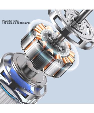 Electric Foot File USB Rechargeable Portable Watertight USB Foot File Pedicure Tool Callus Removal Tool with 3 Roller Type Exfoliation for Home Outdoors (#3) - Buy Online on GoSupps.com