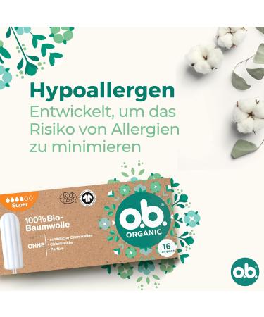 Whether Organic Super Tampons - 100% Organic Cotton Heavy Flow Protection (16 Pack) | Eco-Friendly & Natural - Buy Online on GoSupps.com