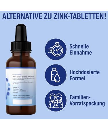 Vihado Zinc Drops - High-Dose Immune Support 420-Day Supply 100 ml | Faster Absorption Than Zinc Tablets - Buy Online on GoSupps.com