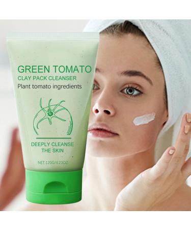 Gdiojnfg Fully Green Tomato Clay Removes Pore Dirt Tomatomask Tomato-cleanser Natural Face Cleanser For Deep Cleansing Multifunctional Face Wash Unisex Body Cleansers For Hydration korean Cleanser - Buy Online on GoSupps.com