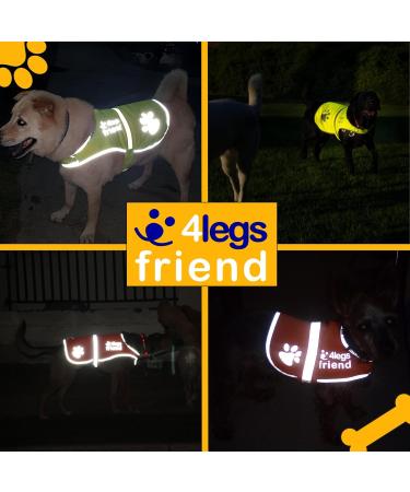 4Legriend Dog Security Vest - High Visibility Blaze Orange XL | Outdoor Safety for Dogs - 5 Sizes Available - Buy Online on GoSupps.com