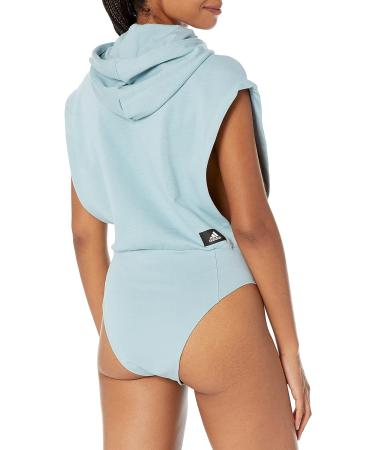 adidas Women's Sportswear 3-Bar Leotard - Large, Magic Grey - Buy Online on GoSupps.com