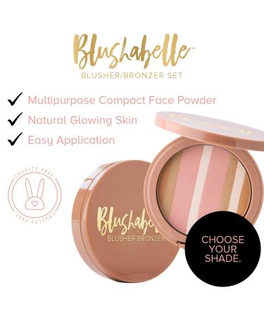 Belle Beauty by Kim Gravel Blushabelle Blush Bronzer Duo - Multipurpose Face Powder for Natural Glow - Cruelty-Free Formula - Buy Online on GoSupps.com