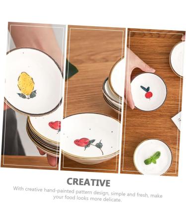 MAGICLULU 8 Pcs Hand-painted Saucer Ceramic Sauce Plate Butter Ketchup Dish Dipping Dishes Ceramic Condiment Dishes Vinegar Bowls Sauce Seasoning Plate White Simple Soy Sauce Rack Ceramics 9.5X9.5X2.5CMx4pcs Whitex4pcs - Buy Online on GoSupps.com