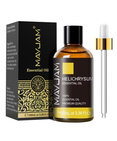 MAYJAM Helichrysum Essential Oil 100ML Helichrysum Oil for Diffuser Humidifier DIY Home Wardrobes Helichrysum 100.00 ml (Pack of 1)