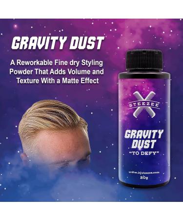 Steezee Gravity Dust Hair Styling Powder - Volumizing Matte Finish for Men - 20g - Buy Online on GoSupps.com