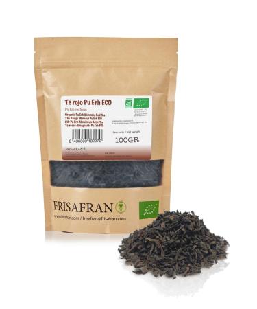FRISAFRAN Bio Pu Erh Red Tea bulk 100g Slimming Diuretic Digestion Detox Fat Burner Draining tea slimming tea red pu erh tea infusion without additives Pu Erh Red 100g