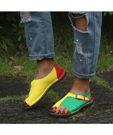 Bunion Corrector Sandals for Women - Pain Relief & Hallux Valgus Correction in Yellow-green - Buy Online on GoSupps.com