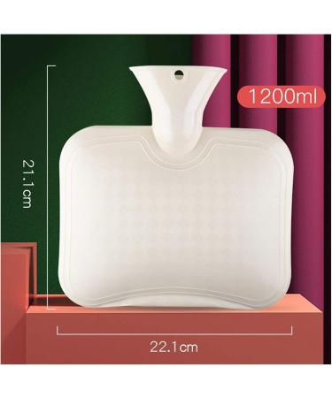 MAIES Classic Hot Water Bottle - Reusable & Portable Rubber Heat Bottle with Cover & Bag for Comfort - Buy Online on GoSupps.com