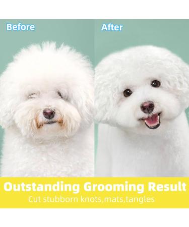 Jaswell Subfellbrush for Dogs & Cats Premium De-Shedding Brush for Medium to Long Hair & Undercoat - Yellow - Buy Online on GoSupps.com