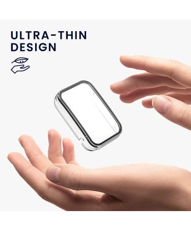 kwmobile Cover Comaptible with Xiaomi Mi Band 7 Pro (Set of 2) -Tempered Glass with Plastic Frame - Black/Transparent black / transparent - Buy Online on GoSupps.com