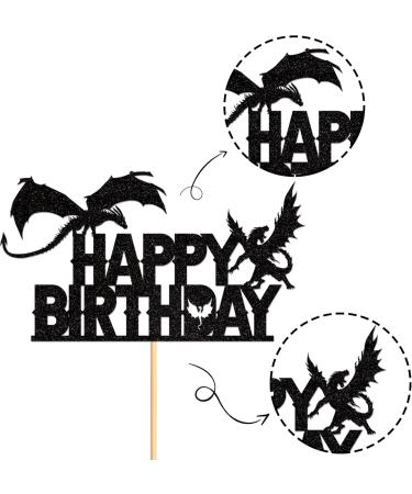 Dragon Theme Cupcake Topper - Mythical Torte Decoration for Young Weddings & Birthday Parties | Realistic Cake Attachment | Party Animal Decor - Buy Online on GoSupps.com