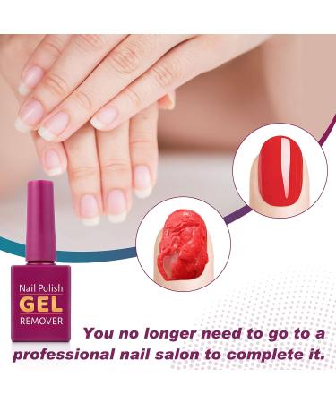 Gel Nail Polish Remover 2PC Set - Quick & Easy Soak-Off Magic Gel Remover - Professional Non-Irritating Formula - 30ml - Buy Online on GoSupps.com