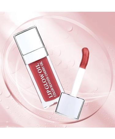 FANXITON Lip Oil Set - Hydrating Tinted Gloss Duo in Cherry Pink and Sexy Red | Non-Sticky Lip Plumper and Revitalizing Care Oils - Buy Online on GoSupps.com