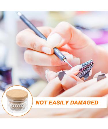 FOMIYES Manicure Nail Dish Cup Nail Liquid Holder Glass Nail Dish Cup Nail Dappen Dish with Lid and Stainless Steel Mesh Manicure Tools - Buy Online on GoSupps.com