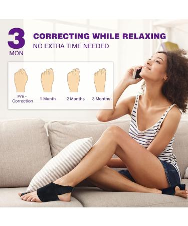 Bunion Corrector for Men & Women - Orthopedic Toe Splint for Big Toe Separator Pain Relief - Day & Night Support - Buy Online on GoSupps.com