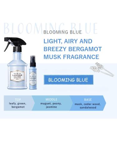 Japanese Fabric Deodorizer Spray - Premium Freshener for Kids Pets & Sensitive Skin | Smell Remover for Carpets & Couches - Blooming Blue 370mL - Buy Online on GoSupps.com