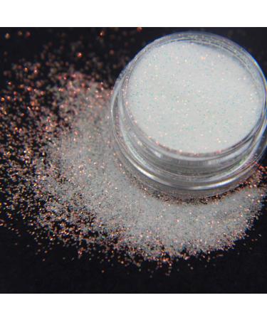 0.2mm Shimmer White Rainbow Nail Glitter Holographic Shining Sugar Nail Glitter Candy Coat Powder Sugar Coating Effect Powder Nail Pigment Powder Nail Art Decorations Dust Diamond Dust for Nails