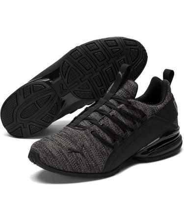 PUMA Men's Axelion Winter Running Shoe 9.5 - Black/Castlerock - Buy Online on GoSupps.com