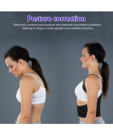 Adjustable Back Posture Corrector Belt Straps for Men & Women | Neoprene Support for Better Posture | 48.5x35cm - Buy Online on GoSupps.com
