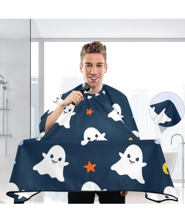 Waterproof Barber Cape - Colorful Halloween Ghost & Cheetah Hair Cutting Bib for Men & Women - Buy Online on GoSupps.com
