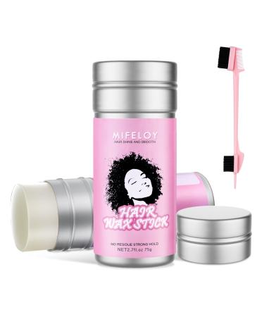 Hair Wax Stick Hair Pomade Tamer for Smoothing Flyaways Taming Frizz Hair Lasting Styling Cream Gel Women Slick Back Hair Glue Wig Bed Head Waxes Stick 5 In 1 Edge Control Brush - Buy Online on GoSupps.com