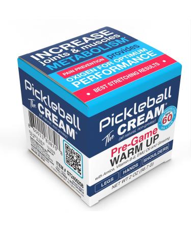 PRE-Game Warm Up SPF 60 Joint & Muscle Therapy Cream for Pickleball - Enhance Grip Strength Control Shots & Prevent Pain - Buy Online on GoSupps.com