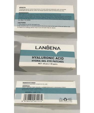 Hyaluronic Acid Under Eye Mask Hydra-Gel Eye Mask Sheet Collagen Eye Patches Skin Care Eye Gel for Dark Circles Eye Bag Moisturizing Firming Repair Nourish Improve Bags Eye Lines Puffiness (New Packaging) - Buy Online on GoSupps.com