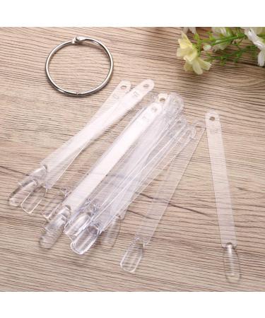 Uonlytech 50pcs Nail Color Display Sticks | Clear Nail Sticks with Ring Fan | Nail Practice & Clamps for Manicure - Buy Online on GoSupps.com