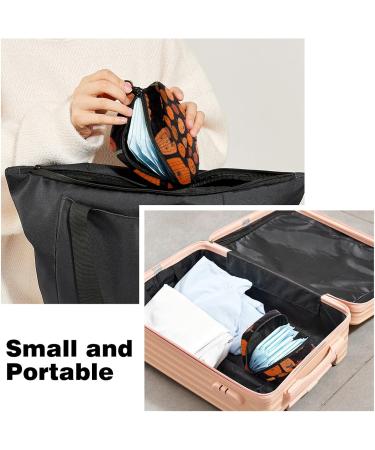 Guantierendiy Halloween Pumpkin Sanitary Napkin Storage Bag Large Capacity Menstrual Cup Pouch Girls Travel Portable Small Makeup Sanitary Pads Organizer Color 4 - Buy Online on GoSupps.com
