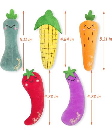 ETEKYER Catnip Toys for Indoor Cats - Interactive Chew Toys with Catnip - Multi-color Cat Pillow Toy for Kitten Kitty - Buy Online on GoSupps.com