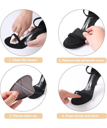 WOOXDYUK 3 Pairs Midfoot & Forefoot Cushions for Women - Anti-Slip Shoe Pads Bale Cushions Heel Support in 3 Colors - Perfect for Open Toe Shoes - Buy Online on GoSupps.com