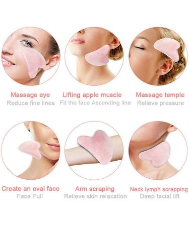 Natural Jade Gua Sha Massager - Organic Anti-Aging Rosa Quartz Board for Skin Rejuvenation & Beauty Therapy - Buy Online on GoSupps.com